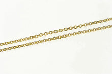 Load image into Gallery viewer, 14K 1.5mm Cable Chain Classic Simple Oval Link Necklace 18.75&quot; Yellow Gold