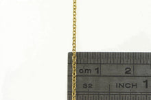 Load image into Gallery viewer, 14K 1.5mm Cable Chain Classic Simple Oval Link Necklace 18.75&quot; Yellow Gold