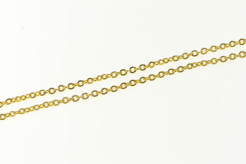 Gold Filled 1.5mm Round Cable Link Classic Chain Necklace 18.25