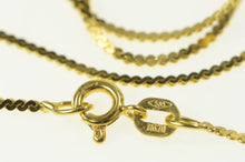 Load image into Gallery viewer, 14K 1.2mm Flat Wavy Link Serpentine Chain Necklace 17.75&quot; Yellow Gold