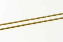 Load image into Gallery viewer, 14K 1.5mm Snake Link Classic Round Chain Necklace 20&quot; Yellow Gold