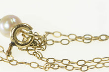 Load image into Gallery viewer, 14K 5.1mm Pearl Retro Classic Link Chain Necklace 17.25&quot; Yellow Gold