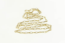 Load image into Gallery viewer, 14K 3.0mm Figure 8 Paperclip Link Fancy Chain Necklace 23&quot; Yellow Gold