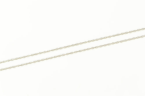 10K 0.7mm Rolling Spiral Twist Link Chain Necklace 18