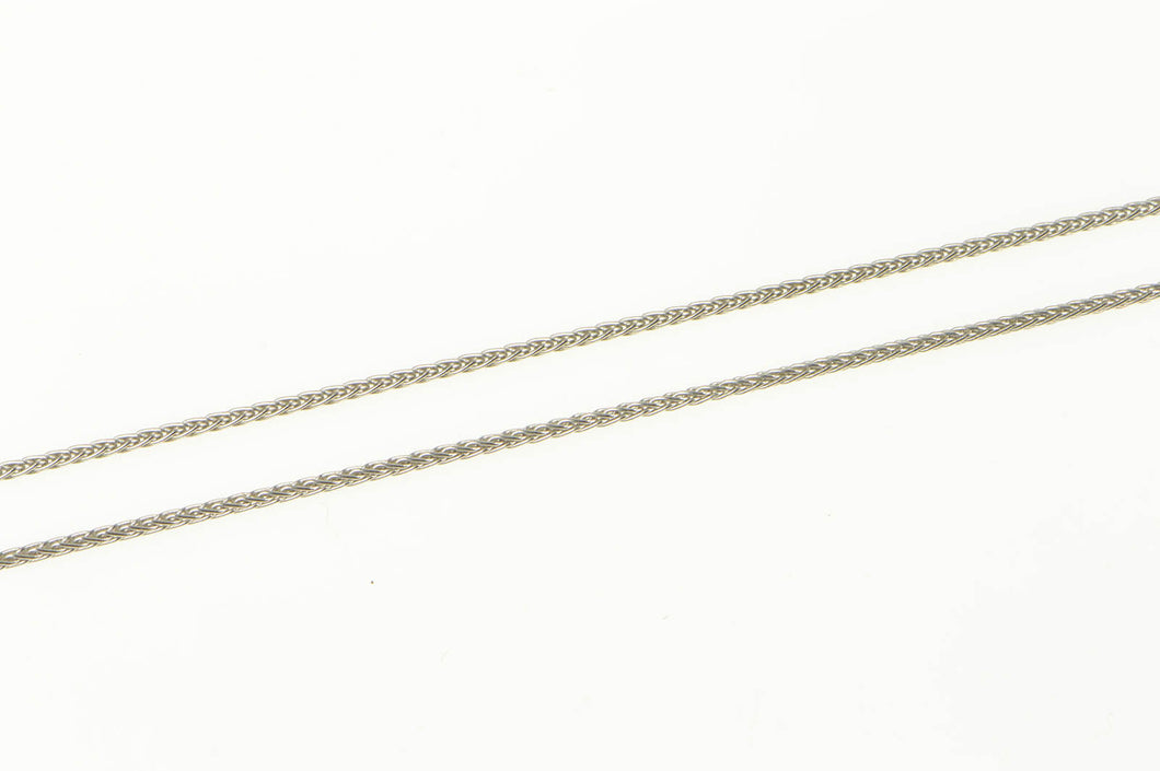 14K 1.0mm Foxtail Link Classic Woven Chain Necklace 20
