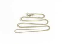 Load image into Gallery viewer, 14K 1.0mm Foxtail Link Classic Woven Chain Necklace 20&quot; White Gold
