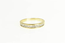 Load image into Gallery viewer, 14K 0.40 Ctw Classic Diamond Inset Wedding Band Ring Yellow Gold