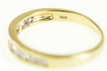 Load image into Gallery viewer, 14K 0.40 Ctw Classic Diamond Inset Wedding Band Ring Yellow Gold