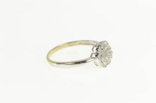 Load image into Gallery viewer, 10K 0.25 Ctw Diamond Cluster Promise Engagement Ring White Gold