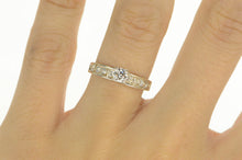 Load image into Gallery viewer, 14K 0.54 Ctw Classic Diamond Engagement Ring White Gold