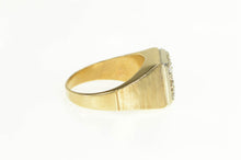 Load image into Gallery viewer, 14K 1960&#39;s 1.00 Ctw Squared Men&#39;s Statement Ring Yellow Gold