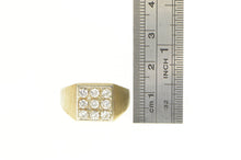 Load image into Gallery viewer, 14K 1960&#39;s 1.00 Ctw Squared Men&#39;s Statement Ring Yellow Gold