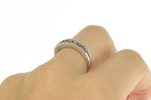 Load image into Gallery viewer, 10K 0.50 Ctw Cognac &amp; White Diamond Wedding Band Ring White Gold