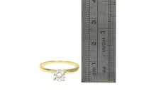 Load image into Gallery viewer, 14K 0.66 Ct Round Brilliant Cut Diamond Solitaire Ring Yellow Gold