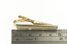 Load image into Gallery viewer, Gold Filled Carved Squared Mother of Pearl Retro Tie Bar