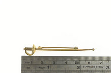 Load image into Gallery viewer, Gold Filled Victorian Fencing Foil Épée Sabre Sword Pin/Brooch