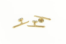 Load image into Gallery viewer, 10K Mother of Pearl Tuxedo Studs Button Cuff Links Yellow Gold