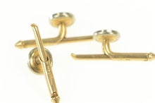 Load image into Gallery viewer, 10K Mother of Pearl Tuxedo Studs Button Cuff Links Yellow Gold