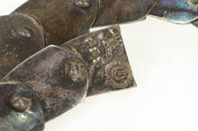 Load image into Gallery viewer, Sterling Silver Elaborate Enamel Snake Serpent Wrap Taxco Necklace 15.25&quot;