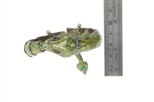 Load image into Gallery viewer, Sterling Silver Elaborate Enamel Snake Serpent Wrap Taxco Bracelet 7&quot;