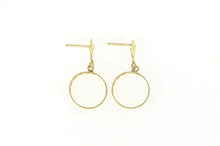 Load image into Gallery viewer, 14K Round Filigree Circle Dangle Retro Fashion Earrings Yellow Gold