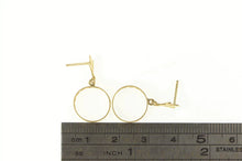 Load image into Gallery viewer, 14K Round Filigree Circle Dangle Retro Fashion Earrings Yellow Gold