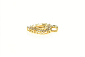 14K 0.60 Ctw Heart Diamond Classic Love Pendant Yellow Gold
