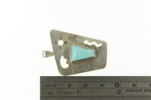 Load image into Gallery viewer, Sterling Silver Relios Native American Heartline Bear Turquoise Pendant