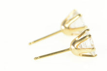 Load image into Gallery viewer, 14K Round Classic Solitaire CZ Stud Earrings Yellow Gold