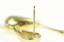 Load image into Gallery viewer, 14K Pearl Dangle Drop Curvy Statement Earrings Yellow Gold