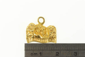 14K Mount Rushmore Presidents US Landmark Charm/Pendant Yellow Gold