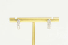 Load image into Gallery viewer, 14K 0.75Ctw Pave Diamond Encrusted Statement Hoop Earrings Yellow Gold