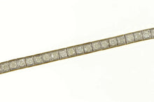 Load image into Gallery viewer, 10K 3.00 Ctw Diamond Squared Classic Tennis Bracelet 7.25&quot; Yellow Gold