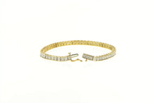 Load image into Gallery viewer, 10K 3.00 Ctw Diamond Squared Classic Tennis Bracelet 7.25&quot; Yellow Gold
