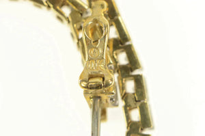 10K 3.00 Ctw Diamond Squared Classic Tennis Bracelet 7.25" Yellow Gold