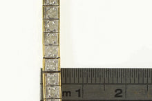 Load image into Gallery viewer, 10K 3.00 Ctw Diamond Squared Classic Tennis Bracelet 7.25&quot; Yellow Gold