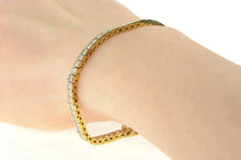Load image into Gallery viewer, 10K 3.00 Ctw Diamond Squared Classic Tennis Bracelet 7.25&quot; Yellow Gold