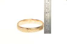 Load image into Gallery viewer, 9K Victorian English 1895 Leaf Engraved Elaborate Bangle Bracelet 7&quot; Yellow Gold
