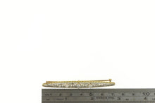 Load image into Gallery viewer, 14K 0.42 Ctw Art Deco Diamond Filigree Oval Bar Pin/Brooch Yellow Gold