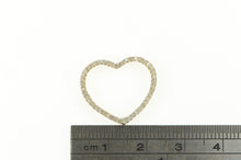 Load image into Gallery viewer, 10K Diamond Encrusted Heart Love Symbol Pendant Yellow Gold
