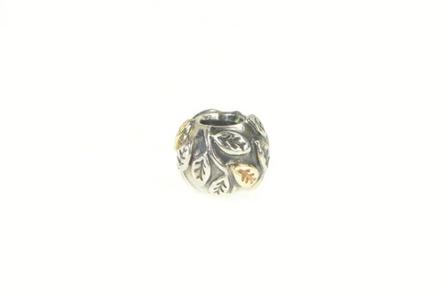 Sterling Silver Pandora Tree of Life Retired Two Tone Slide Charm/Pendant
