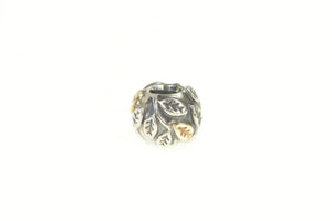 Sterling Silver Pandora Tree of Life Retired Two Tone Slide Charm/Pendant