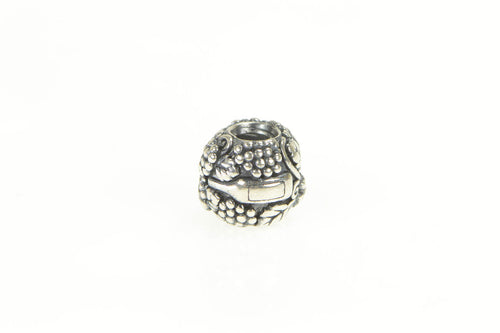 Sterling Silver Pandora Wine Vino Bottle Glass Retired Designer Charm/Pendant