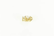 Load image into Gallery viewer, 14K Star Cubic Zirconia Solitaire Simple Charm/Pendant Yellow Gold