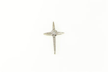 Load image into Gallery viewer, 14K Diamond Cross Christian Faith Symbol Pendant White Gold
