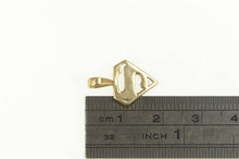 Load image into Gallery viewer, 14K S Superman Symbol Superhero Charm/Pendant Yellow Gold