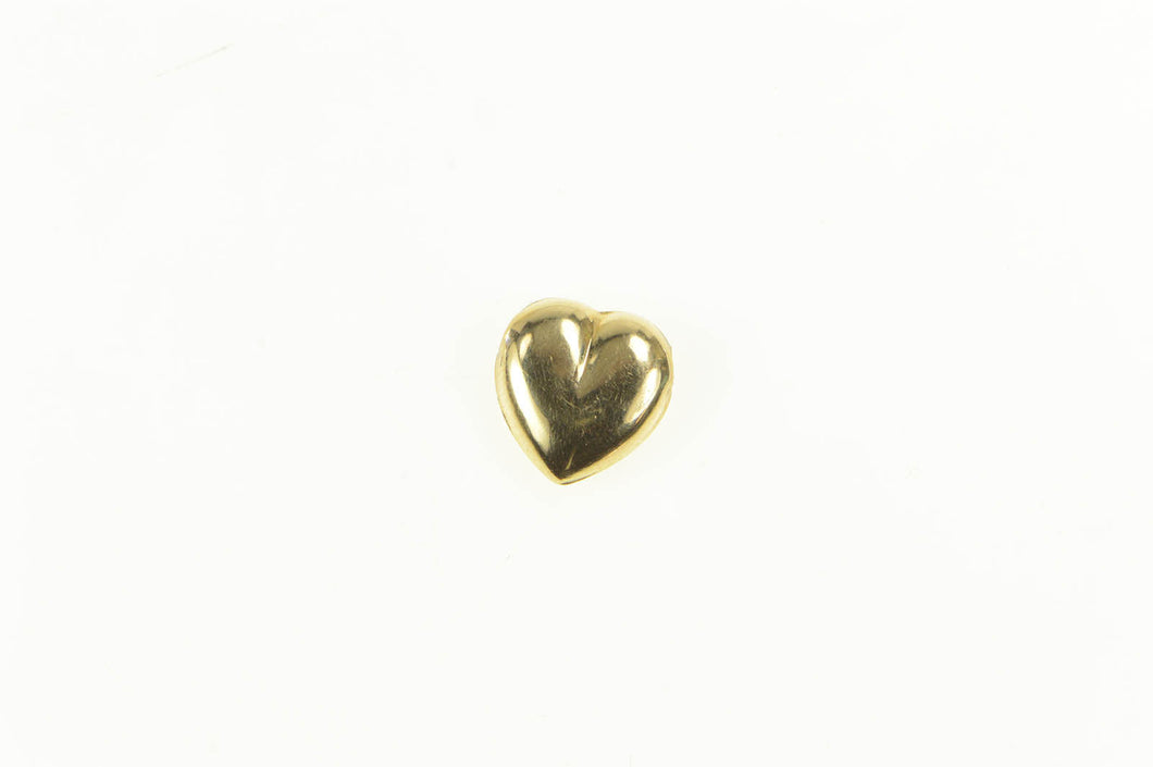 14K Puffy Heart Love Symbol Classic Charm/Pendant Yellow Gold