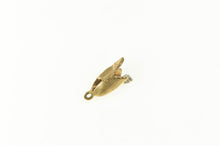 Load image into Gallery viewer, 14K Retro Diamond Inset Flower Tulip Charm/Pendant Yellow Gold