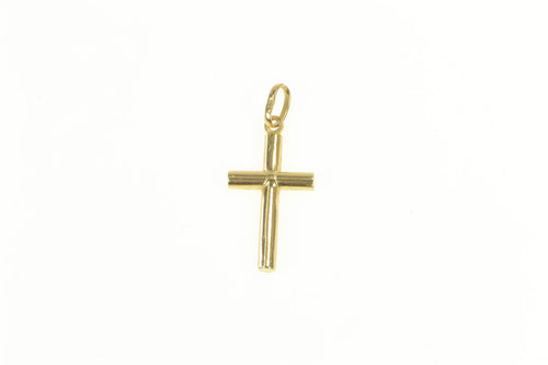 14K Classic Christian Faith Cross Symbol Charm/Pendant Yellow Gold