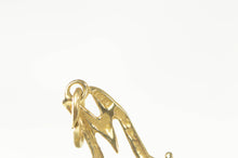 Load image into Gallery viewer, 14K M Cursive Letter Initial Monogram Name Charm/Pendant Yellow Gold